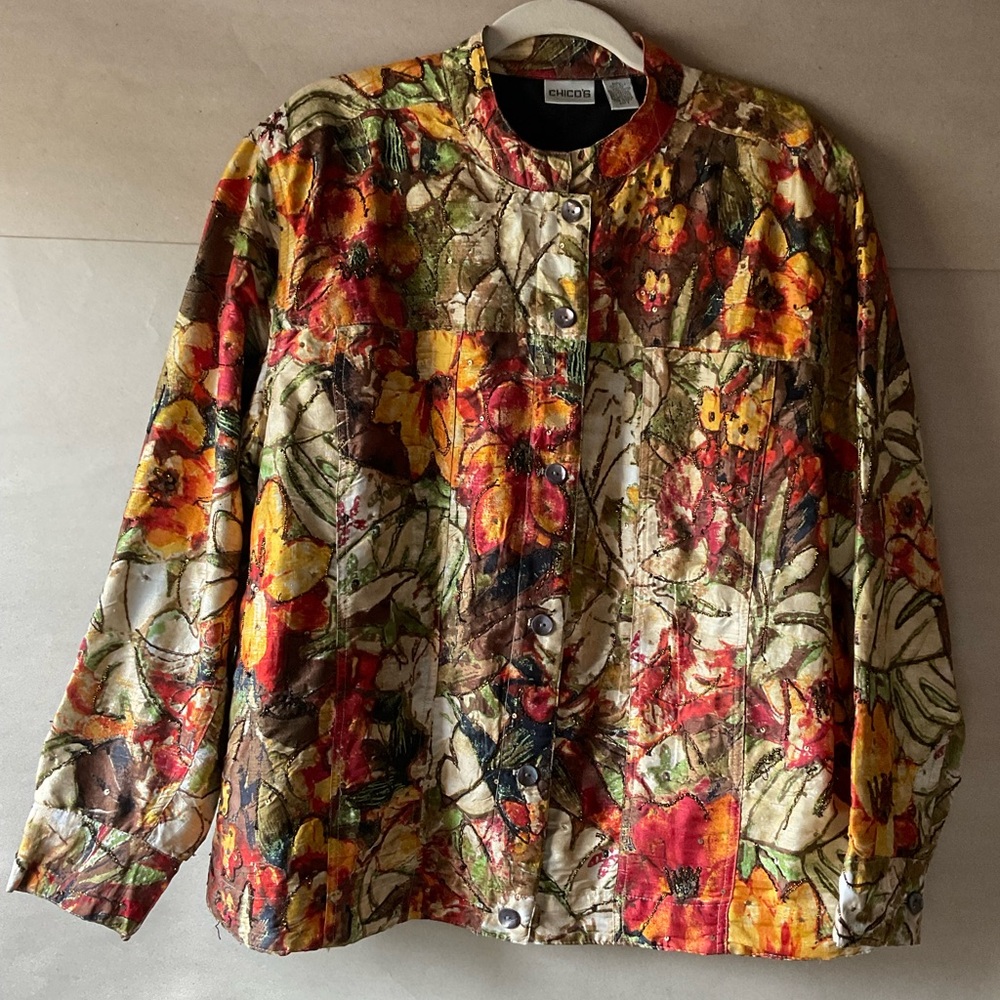 Chico's Silk Jacket. Size 3